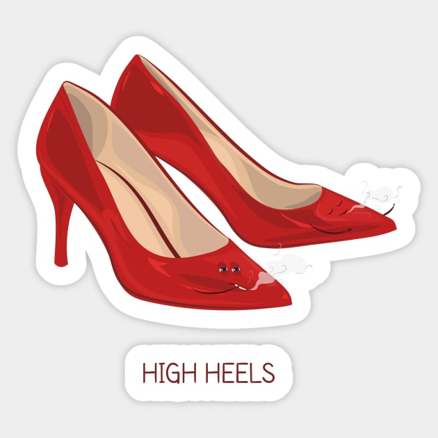High Heels Sticker by itsaulart